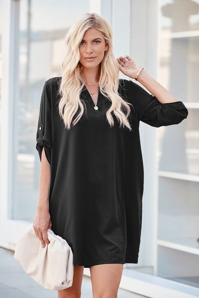 Lined Shirt Dress