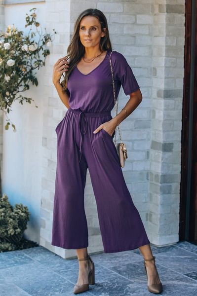 Knit Casual Jumpsuit