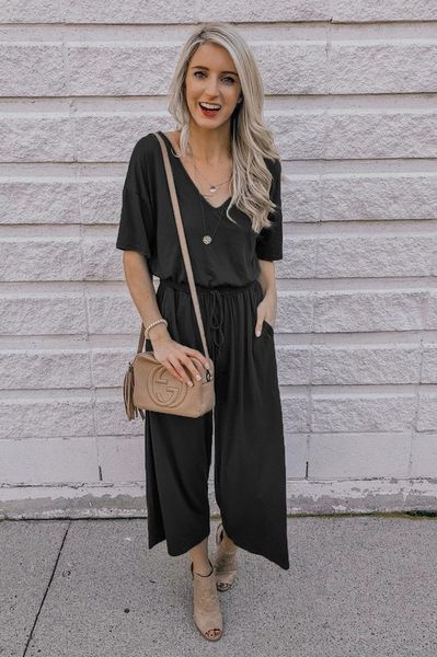 Knit Casual Jumpsuit