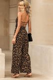 Open Back Cheetah Jumpsuit