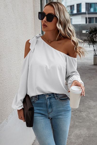 Tie One Shoulder Blouse