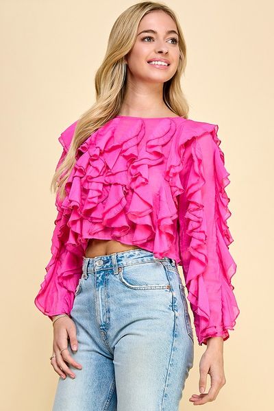 Ruffle Crop Top