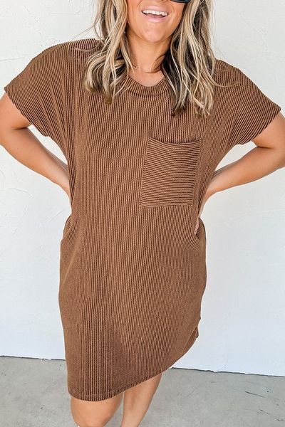 Microrib T-Shirt Dress