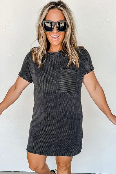 Microrib T-Shirt Dress