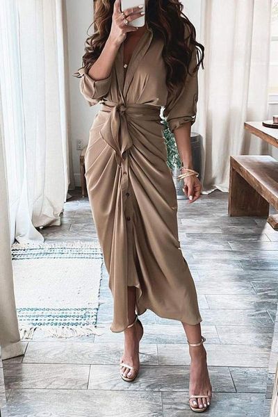 Silky Soft Shirt Dress