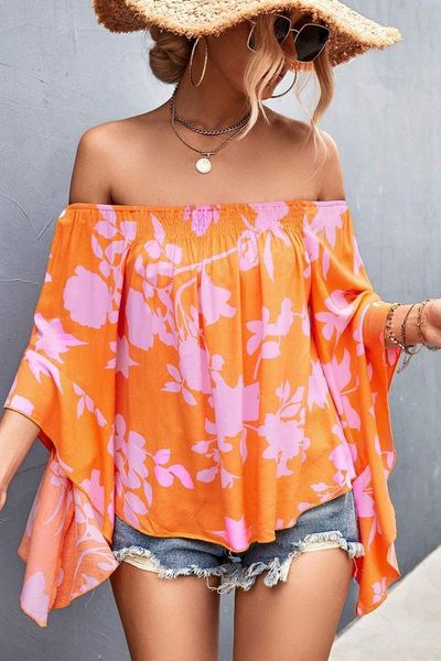 Flowy Floral Off Shoulder