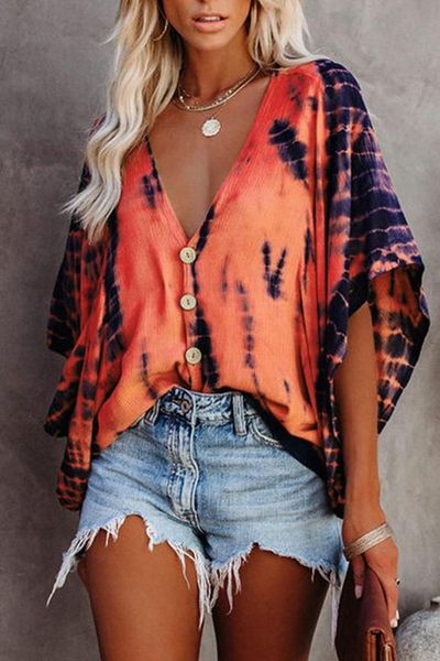 Ombre Batwing Blouse