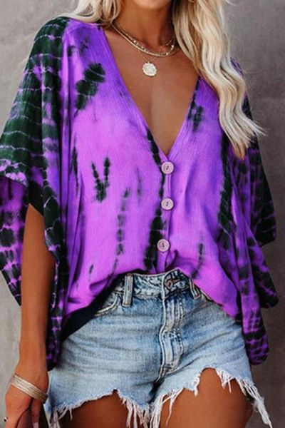 Ombre Batwing Blouse