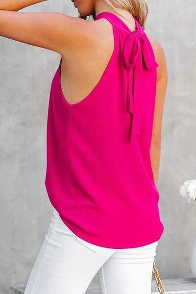 Tied Chiffon Tank