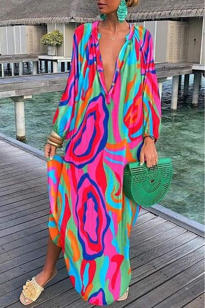 Graphic Maxi Dress