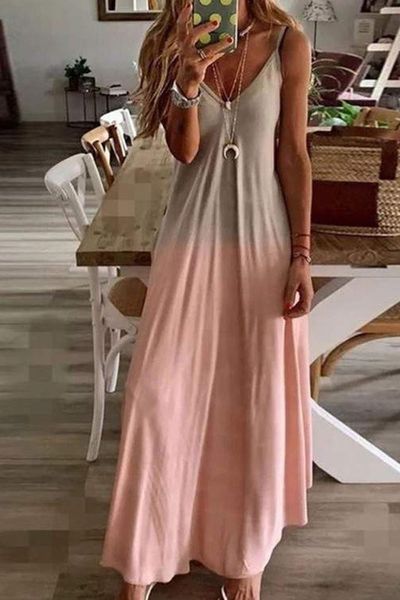 Dip Dye Long Maxi