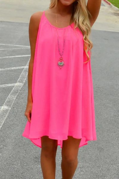 Neon Woven Back Dress