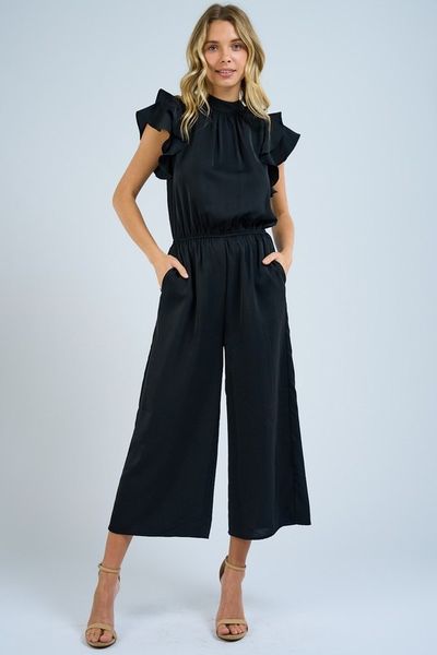 Ruffle Sleeve Jumpsuit