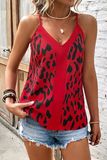 Leopard Print V-Neck Tank