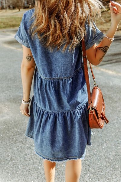 Real Denim Tier Dress