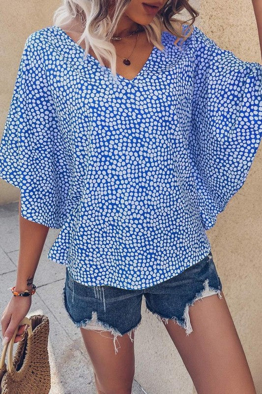 Whimsical Dot Blouse