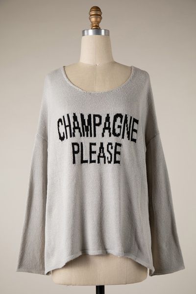 Champagne Please Sweater