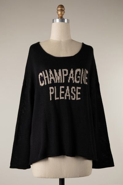 Champagne Please Sweater