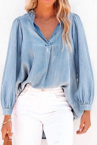 Denim Tencel Tunic