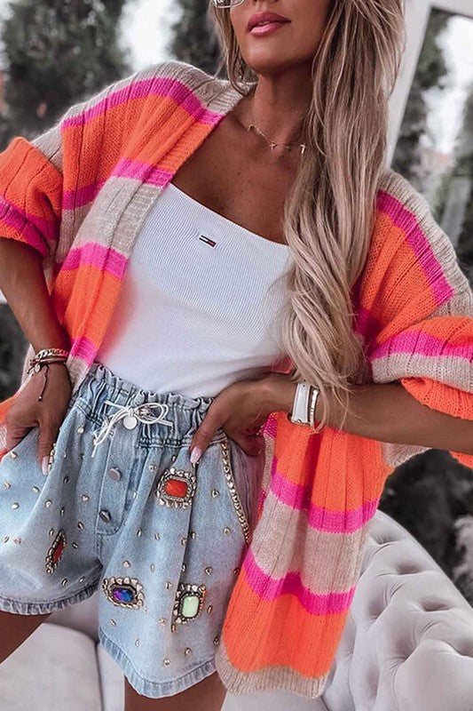 Fun Striped Cardi