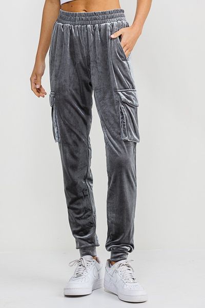 Velvet Cargo Joggers