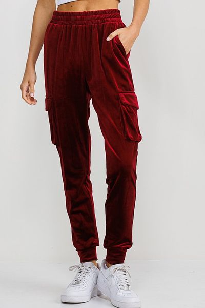 Velvet Cargo Joggers