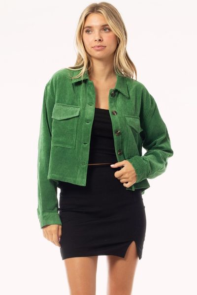 Semi Cropped Cord Jacket