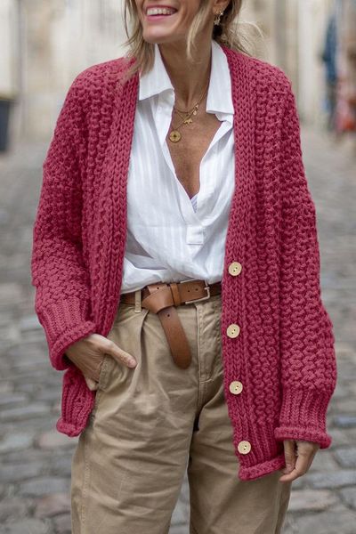 Classic Cableknit Cardi