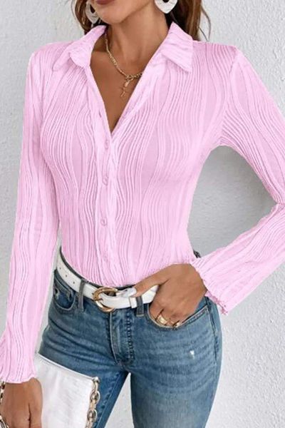 Stretchy Textured Blouse