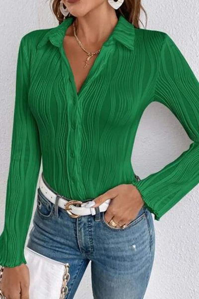 Stretchy Textured Blouse