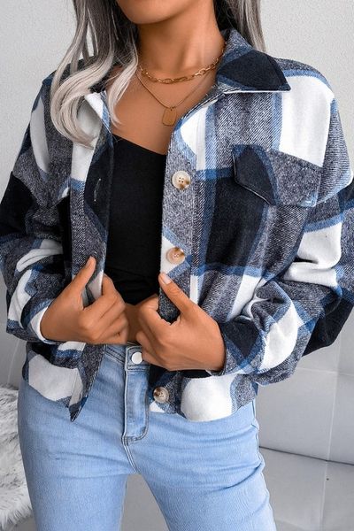 Cropped Plaid Shacket