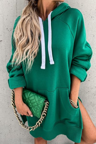 Long Hooded Sweatshirt