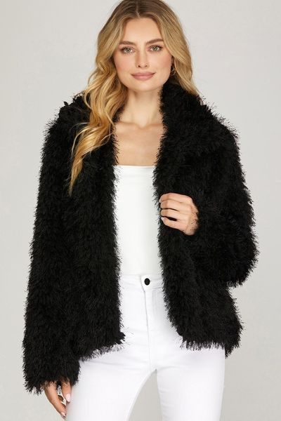 Fluffy Faux Fur Jacket