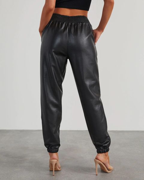 Vegan Leather Jogger