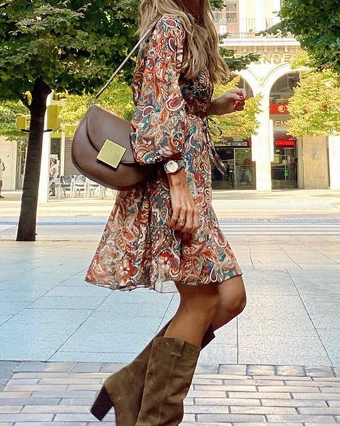 Paisley Fall Tone Dress