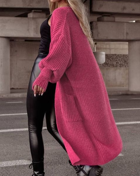 Hot Pink Long Cardi