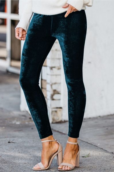 Stretchy Velvet Leggings