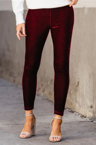 Stretchy Velvet Leggings