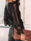 Intricate Lace Sleeve Shirt