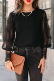 Intricate Lace Sleeve Shirt