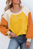 Color Block Fleece Sweatshirt