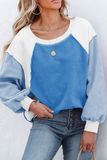 Color Block Fleece Sweatshirt