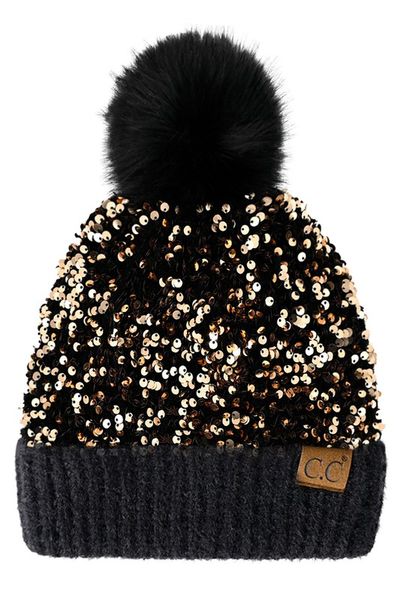 All Sequin Beanie