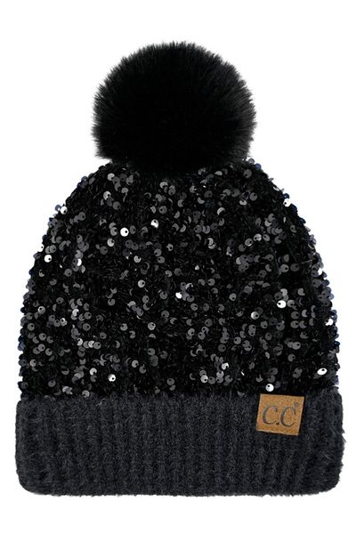 All Sequin Beanie