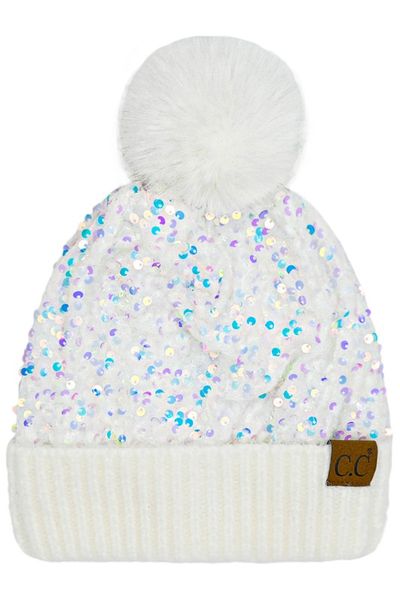 All Sequin Beanie