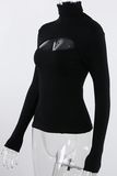 Cutout Turtleneck