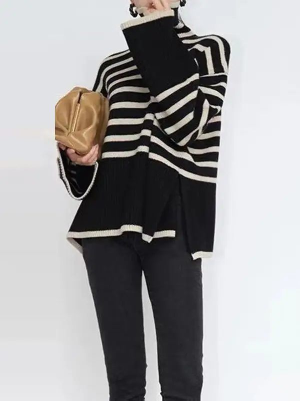 STRIPES Turtleneck