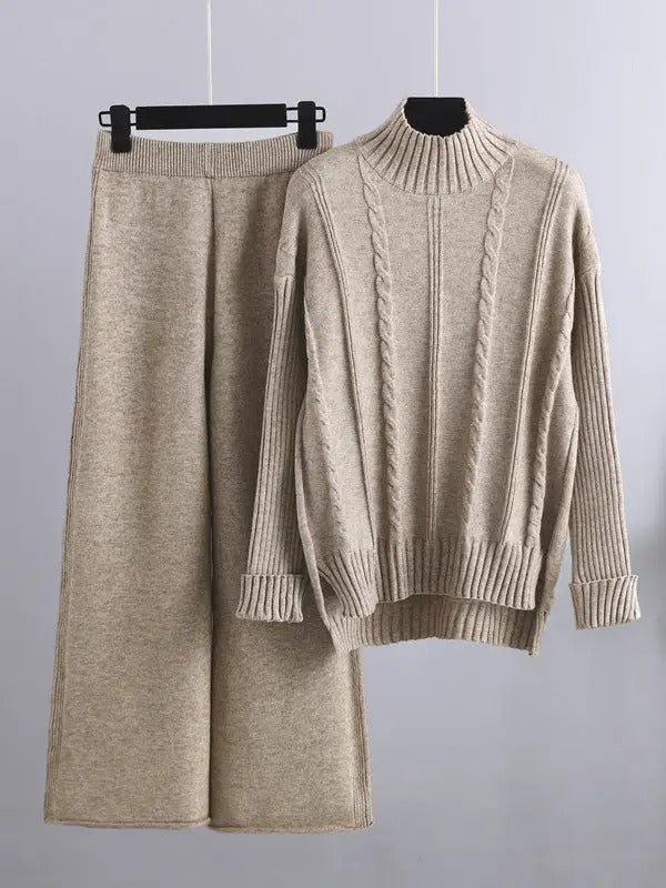 Long Sleeves Turtleneck Set