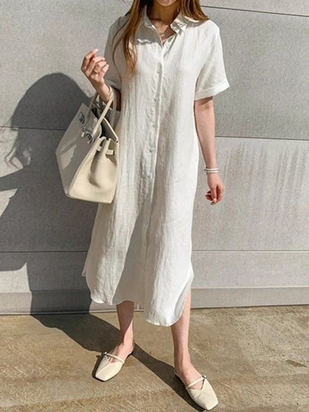 Cotton Shirt Dress