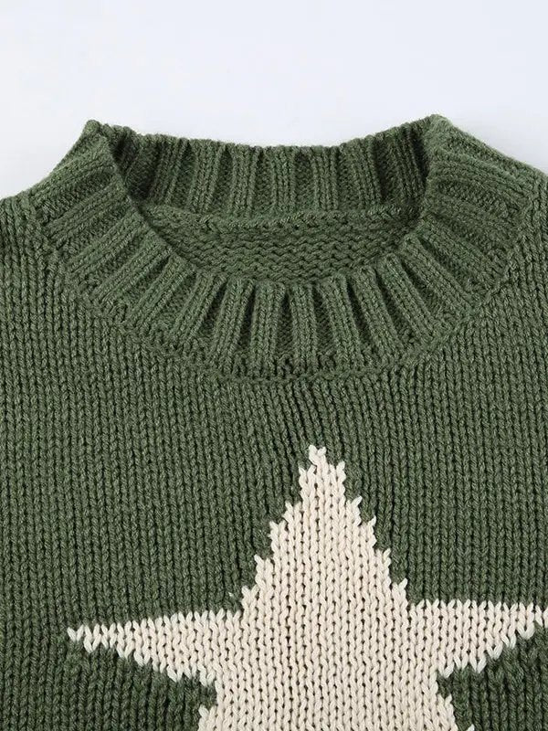 Woven Green Star